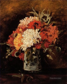 印象派の花 Painting - カーネーションの花瓶 2 フィンセント・ファン・ゴッホ印象派の花